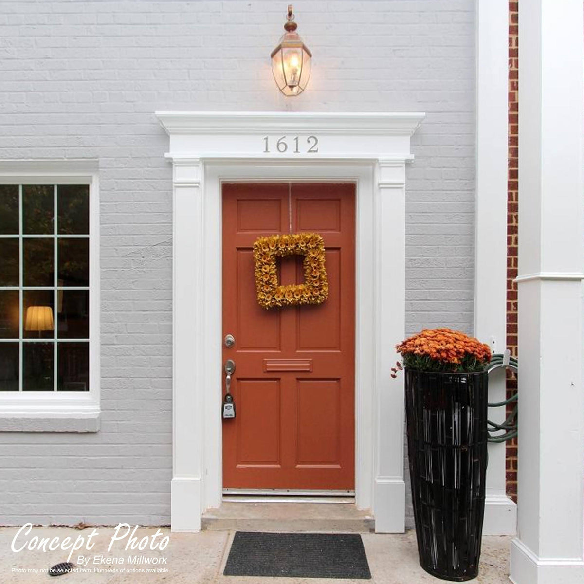 Flat Panel PVC Pilaster with Capital & Base (Pair) K9980