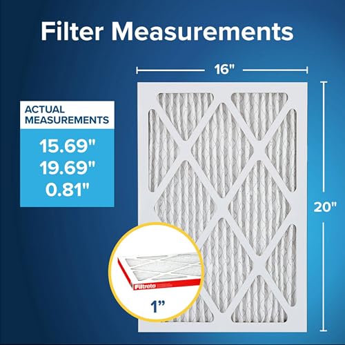 16x20x1 Pleated Electrostatic Air Filter, 6 Pack E9311