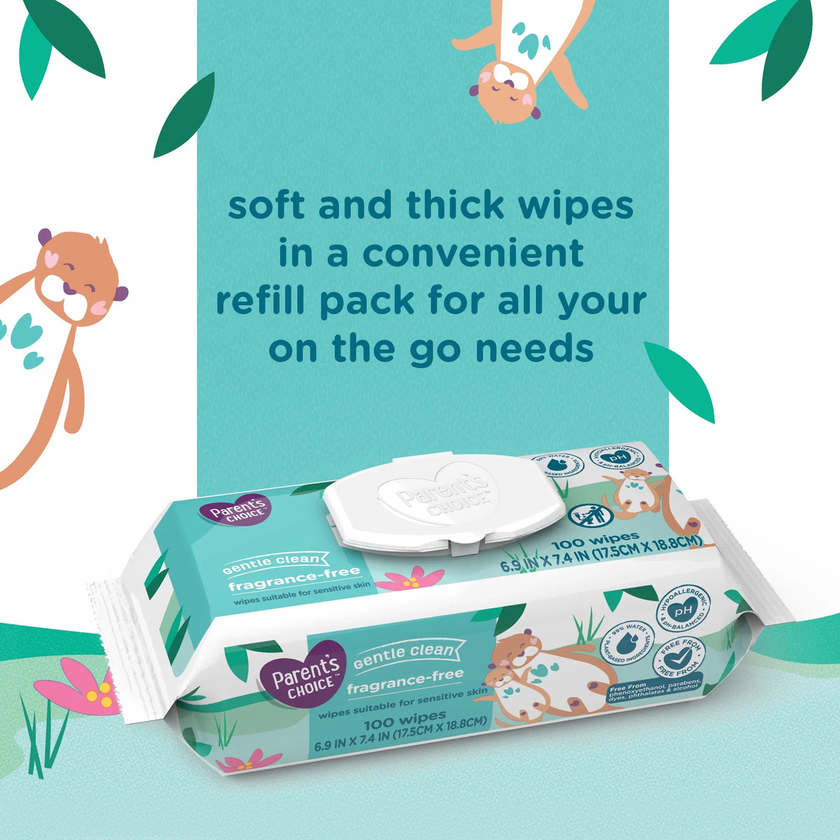 80 Count Fragrance Free Baby Wipes P99890