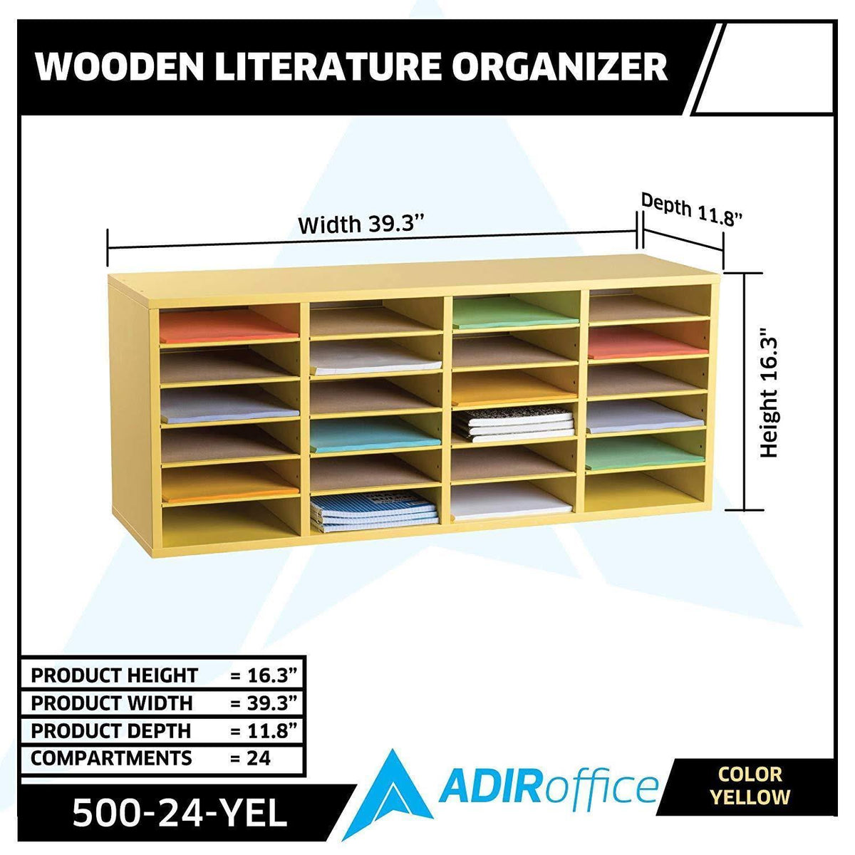Yellow Wood Literature Organizer M141298