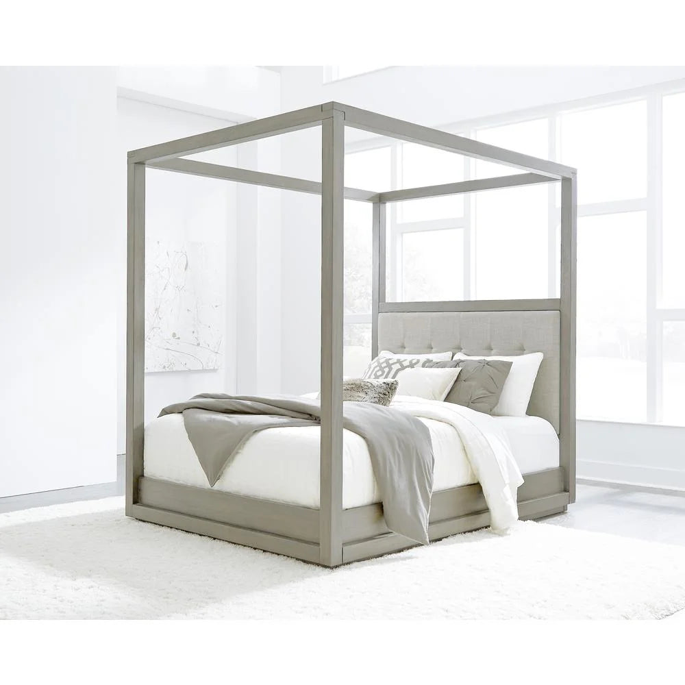 Upholstered Canopy Bed E638