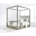 Upholstered Canopy Bed E638