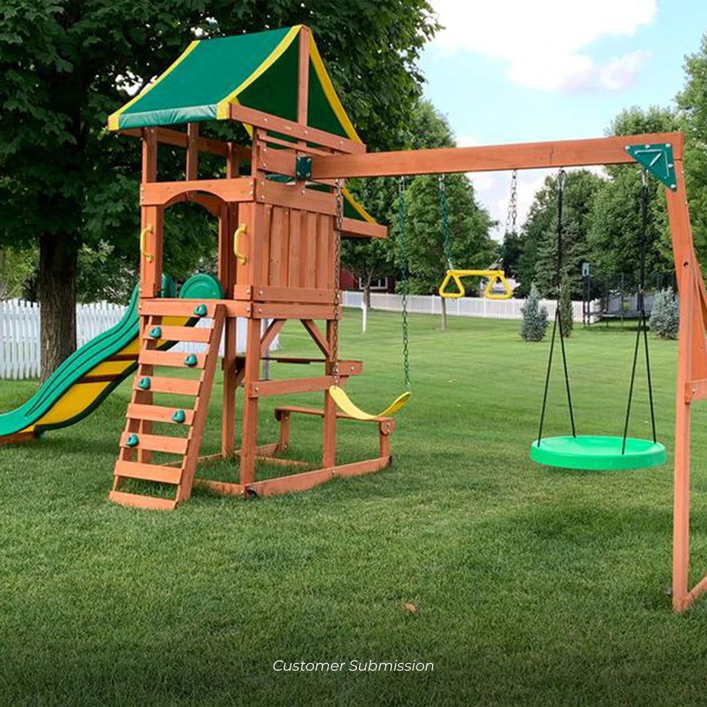 Cedar Wooden Swing Set H376564