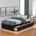 Cherry Wood Storage Bed with 3 Drawers Q1679