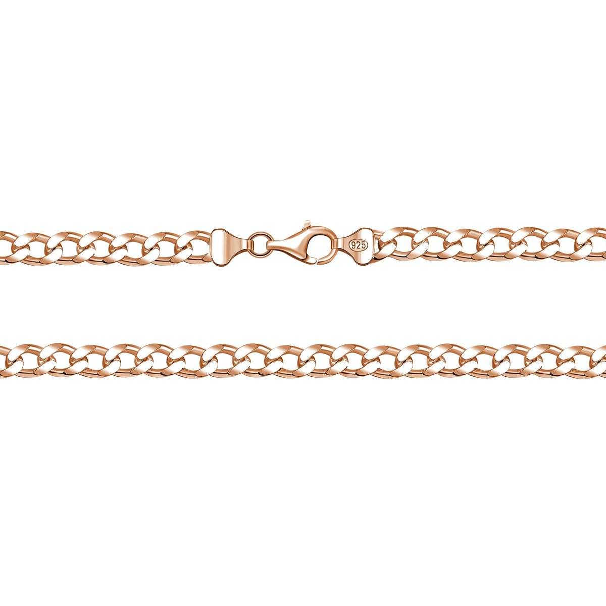Sterling Silver Handmade 6mm Cuban Chain Necklace L400