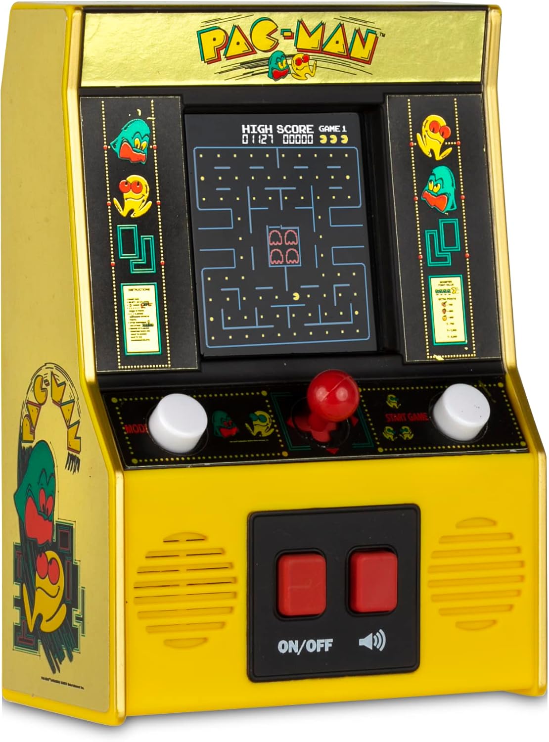 Yellow Retro Mini Arcade Game H901