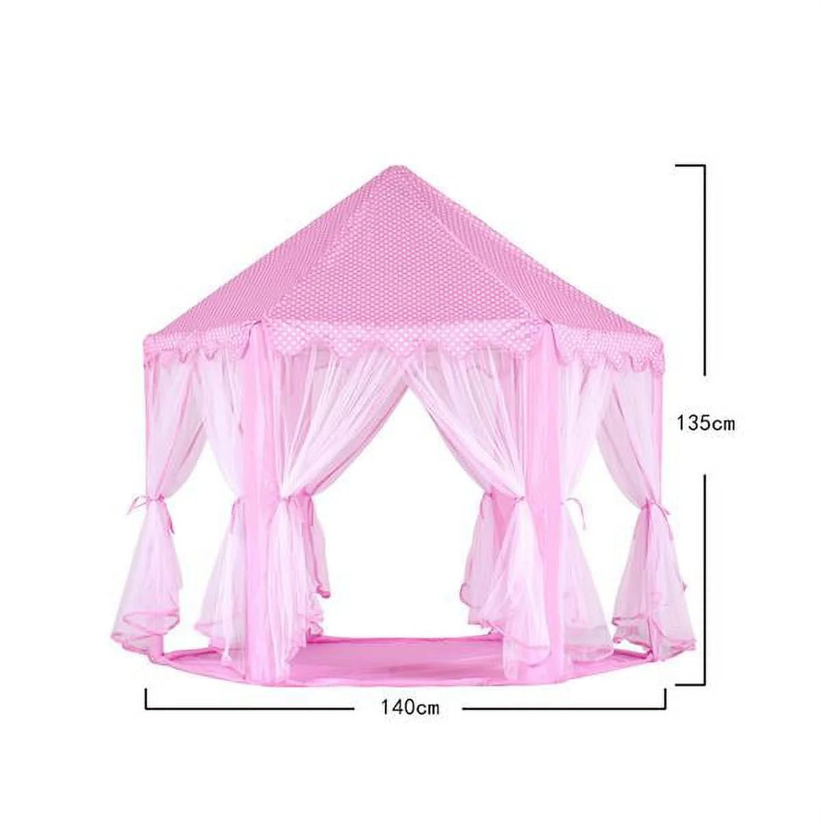 Princess Tent Large Playhouse Kids Castle Play Tent with Led Lamps W52179
