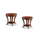 Set of 2 Oval End Table in Cherry V59506