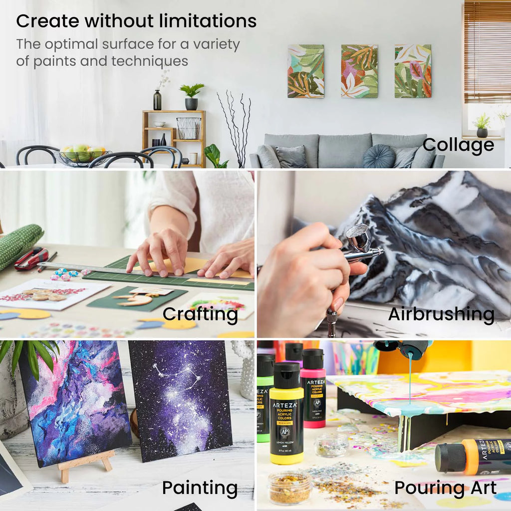 White 8"x10" Canvas Panels 14 Pack R589
