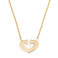 K18PG Heart Pendant Necklace H764