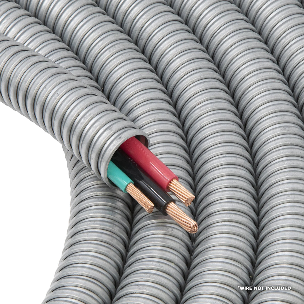 Galvanized Steel Flexible Conduit 25 ft Roll R986