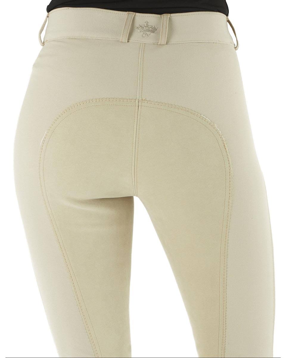 Show Tan Front Zip Full Seat Breech K456