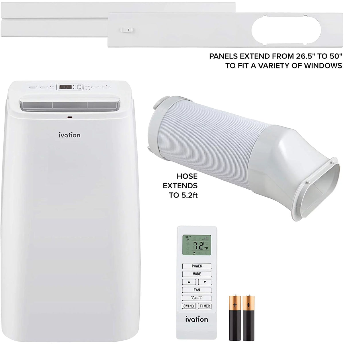 12,000 BTU Portable Air Conditioner with Wi-Fi A8062