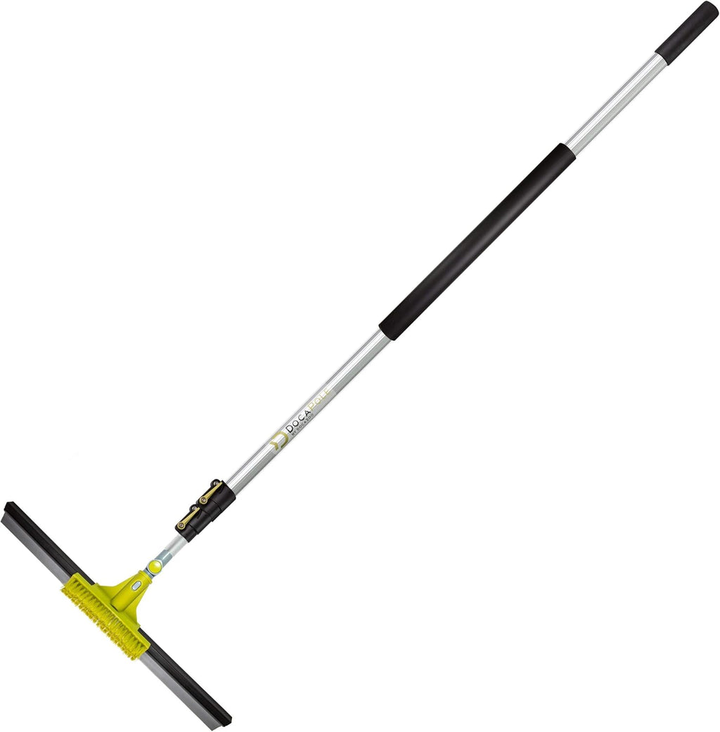 Extension Pole with Floor Squeegee and Grout Scrubbing Brush Combo E778