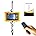 Orange Digital Crane Scale with Remote Control LED Display V516798