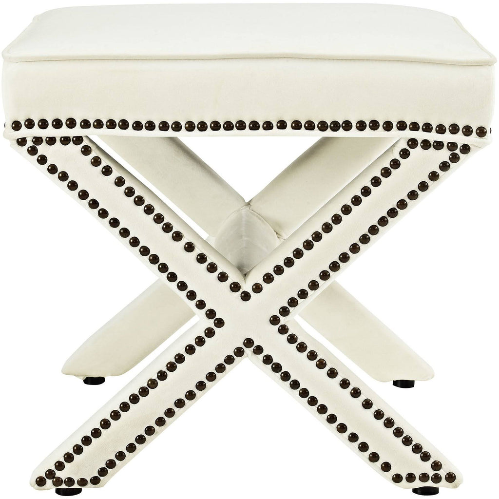 Ivory Rivet Bench S174