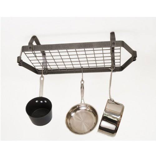 Hammered Steel Rectangle Pot Rack E107