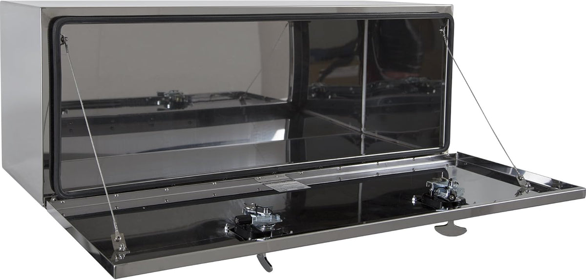 Polished Stainless Steel Underbody Truck Box with T-Handle Latch, 18 x 18 x 24 Inch V8852