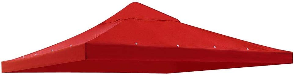 Red Canopy Top Replacement for 10'x10' Single-Tier Gazebo Cover Z89494