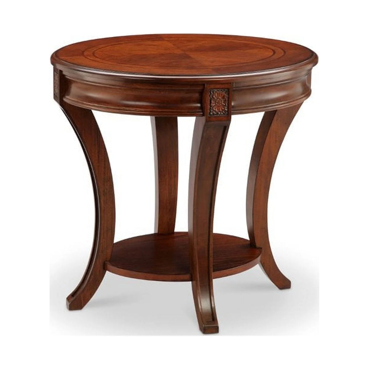 Set of 2 Oval End Table in Cherry V59506