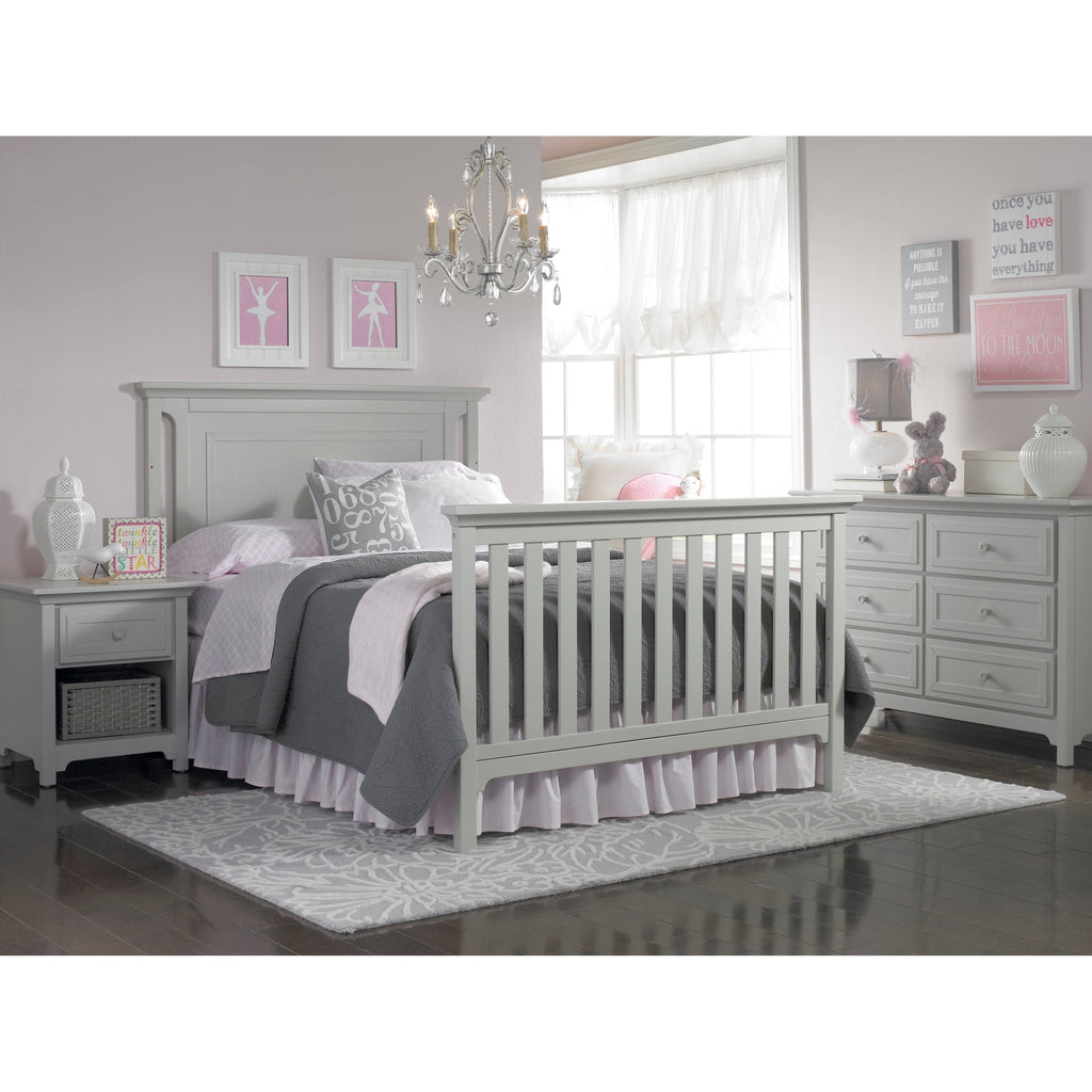 4-in-1 Convertible Crib, Misty Grey Q393