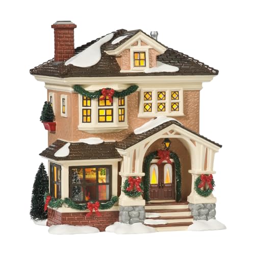 Porcelain Snow Village Lit House Z2762