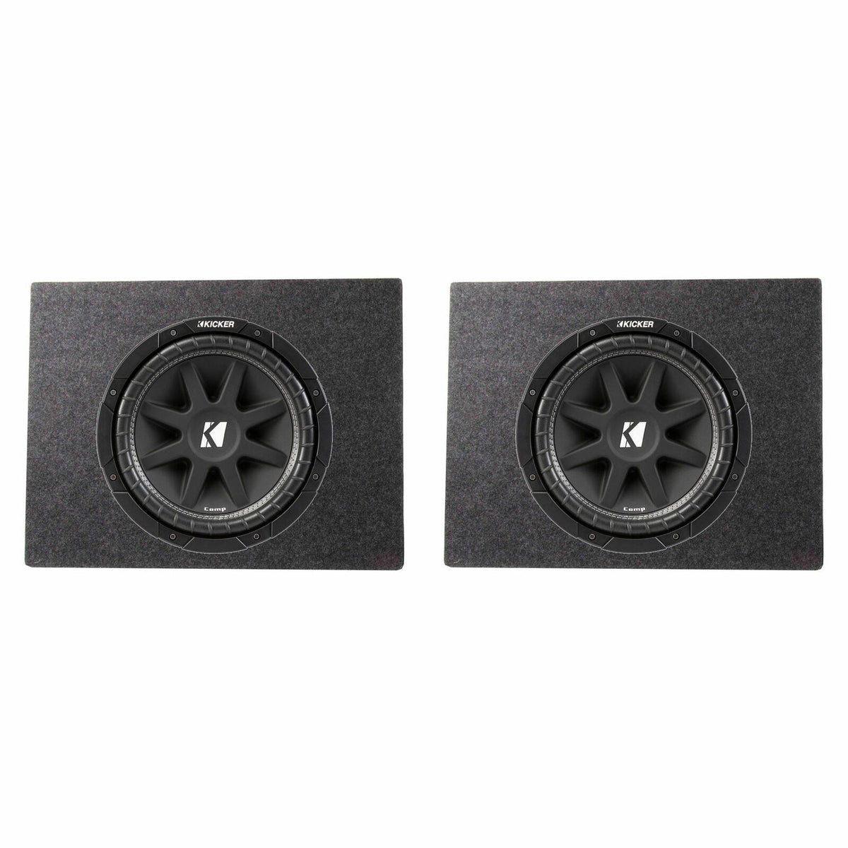 10 inch 300 Watt Subwoofer 2 Pack with Box Enclosure 2 Pack Y31739