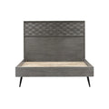 Gray Queen Wood Platform Bed Frame P857