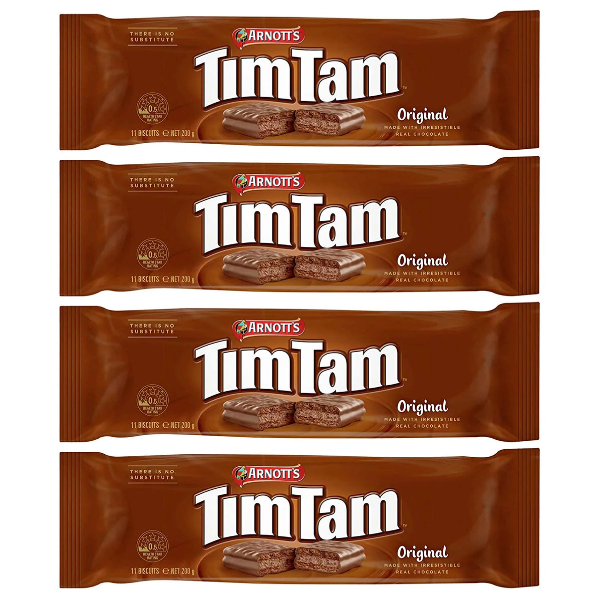 Original Australian Chocolate Biscuits, 7.1 oz. (Pack of 4) K517415
