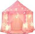 Princess Tent Large Playhouse Kids Castle Play Tent with Led Lamps W52179