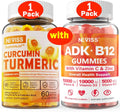Turmeric Curcumin Gummies + Vitamin ADK with B12 Gummies N5468
