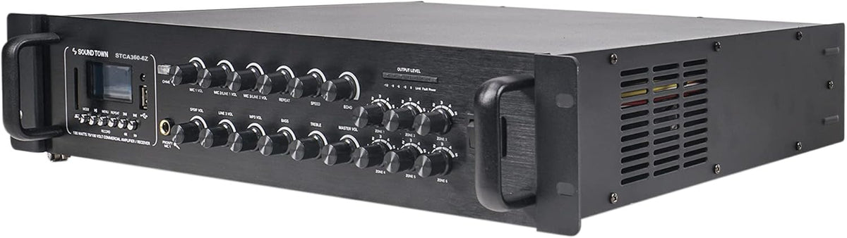 360W 6-Zone 70V/100V Commercial Power Amplifier with Bluetooth T1321