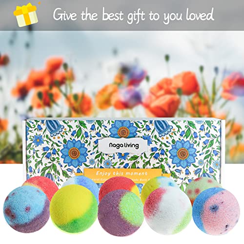 Bath Bombs Gift Set, 10 Organic Bubble Bombs H6363