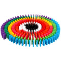 120Pcs Wooden Domino Blocks Set with 12 Colors Y2699