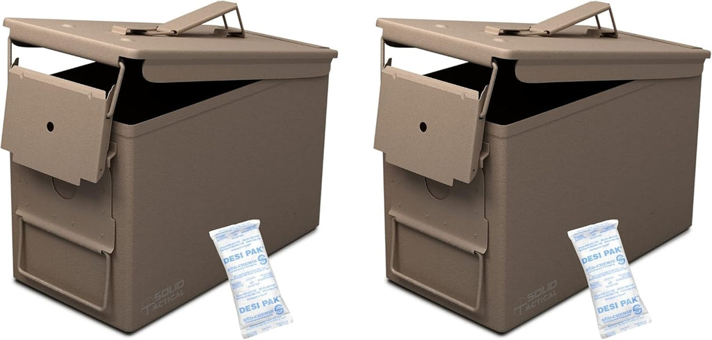 Matte Black OD Green FDE Brown Steel Ammo Box D885844