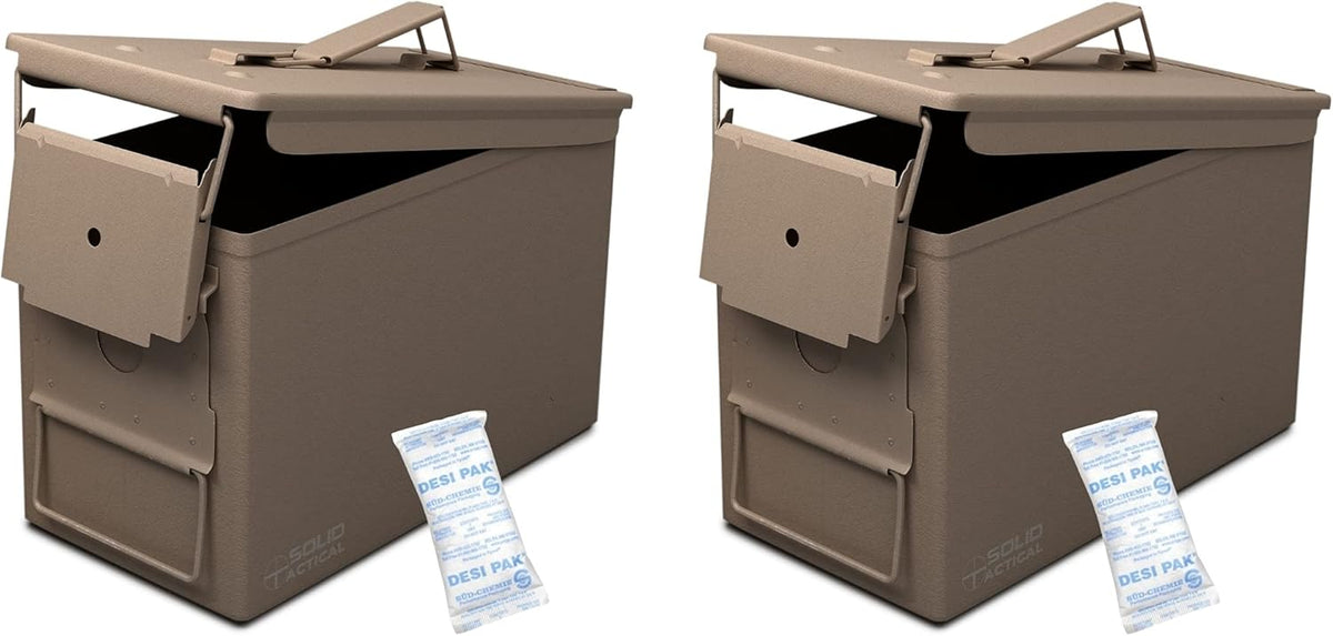 Matte Black OD Green FDE Brown Steel Ammo Box D885844