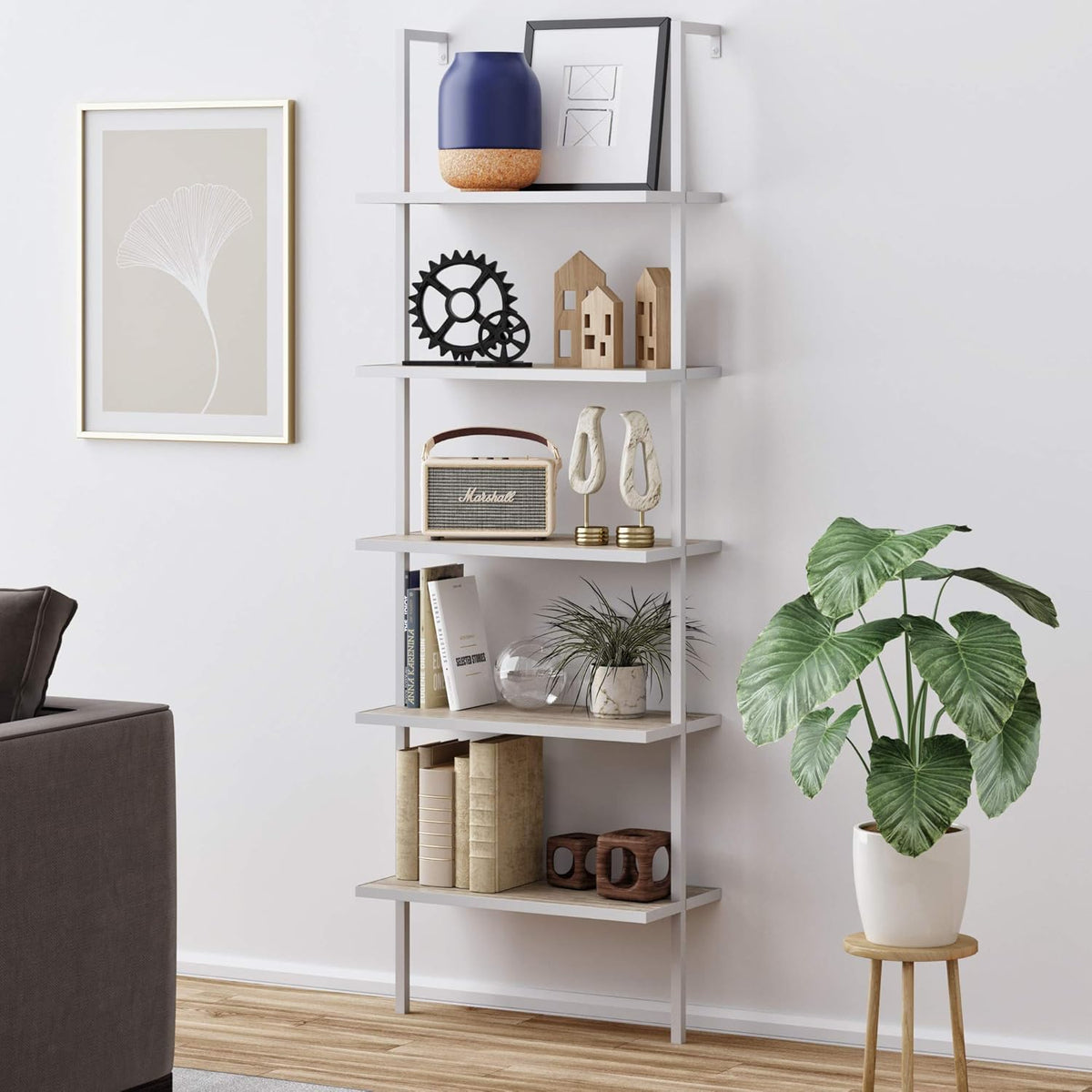 5-Shelf Modern Bookcase Y993