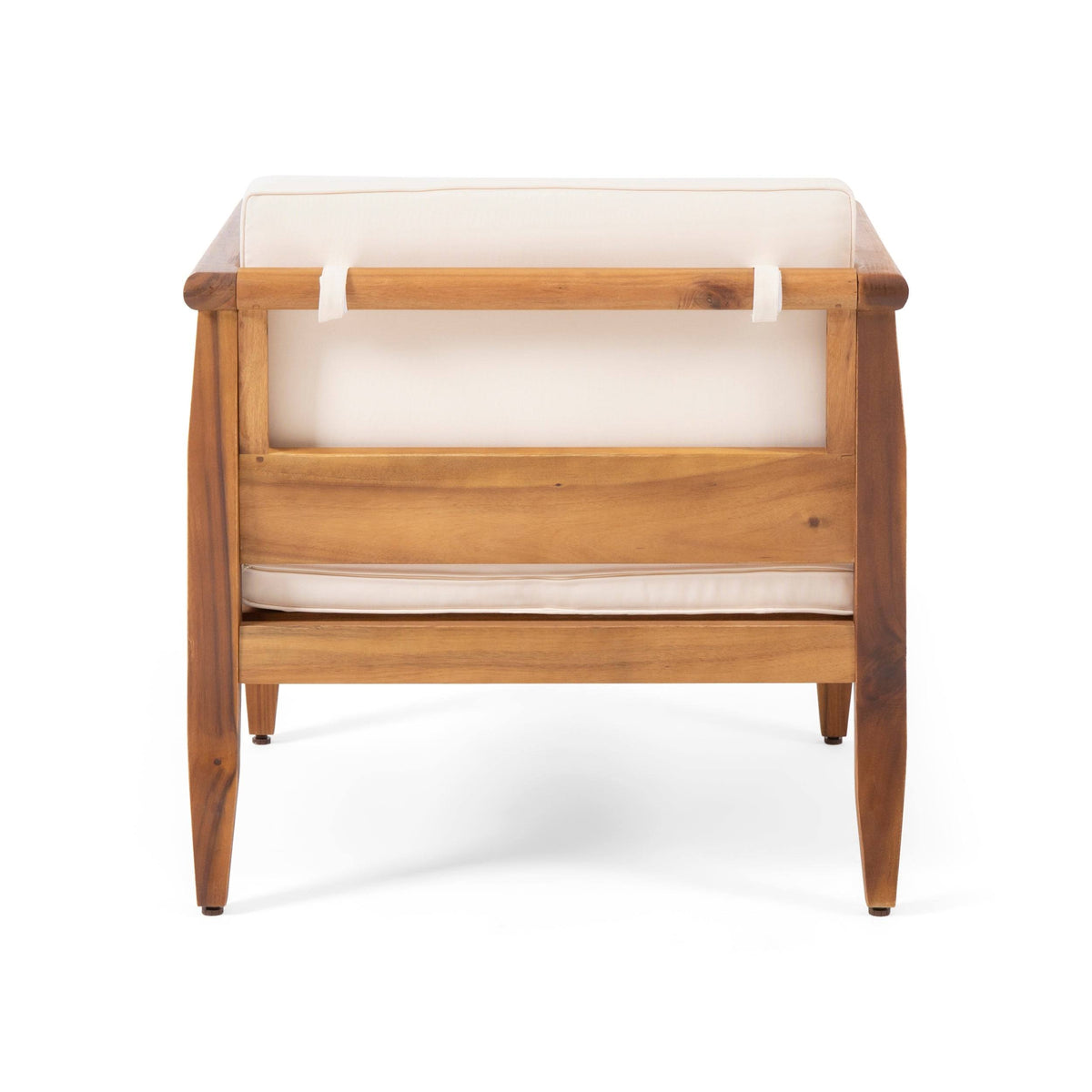 Acacia Wood Club Chair with Cushion Set of 4 N6575