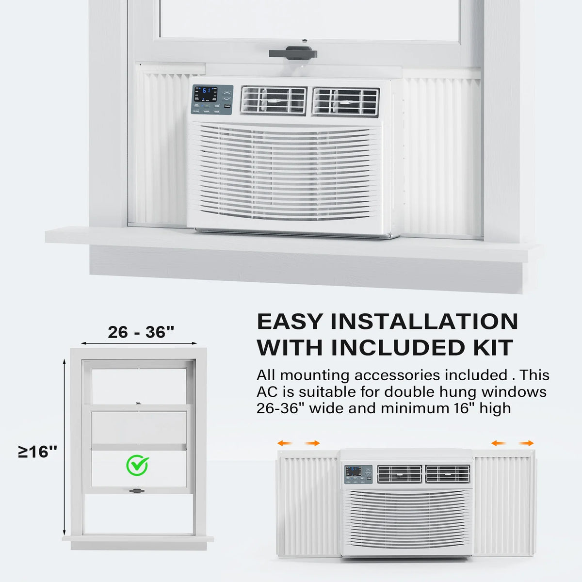 8000 BTU Window Air Conditioner with Heat P210
