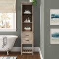 Yellow Solid Wood Linen Cabinet C31625