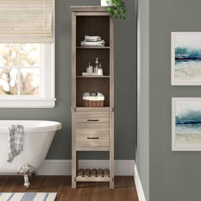 Yellow Solid Wood Linen Cabinet C31625