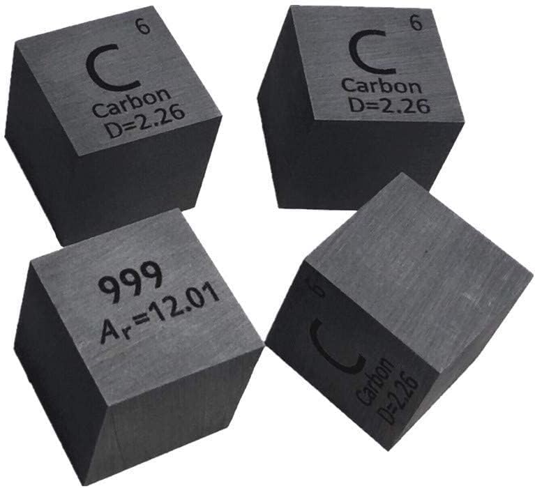 10mm Metal Cube Set Titanium Bismuth Carbon Nickel Iron Copper Zinc Aluminium Tin S5496