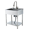 Free Standing Stainless Steel Utility Sink with Faucet G533