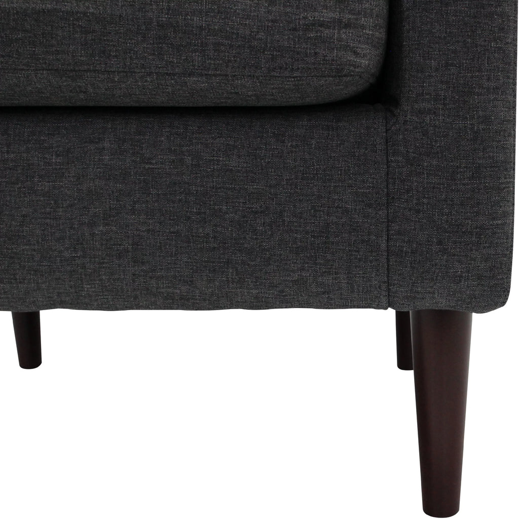 Navy Polyester Fabric Arm Chair R154697