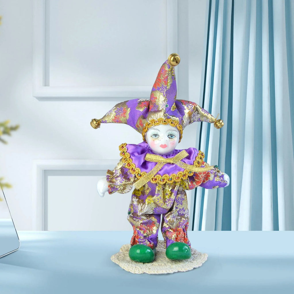 Porcelain Clown Doll Figurine A675