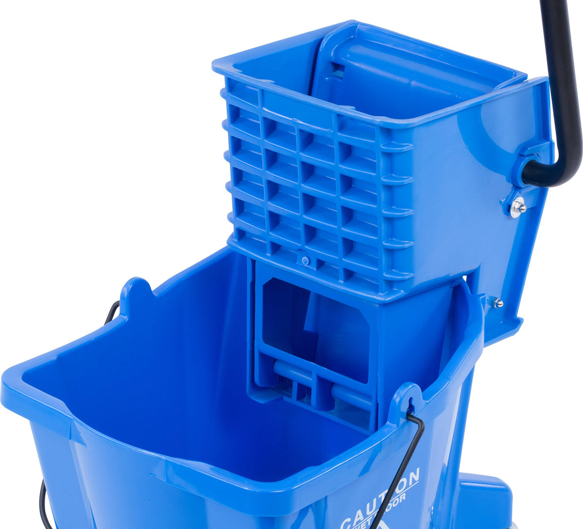 26 Quart Blue Mop Bucket with Side Press Wringer I77014