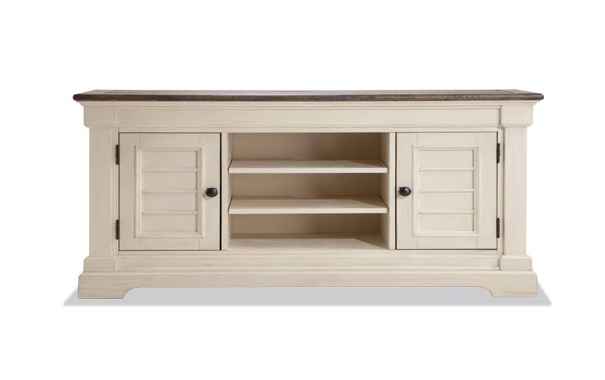 White Gray TV Console U935459