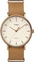 Brown Leather Strap Watch K917073