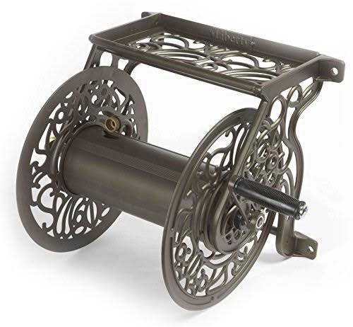 Cast Aluminum Wall Mount Garden Hose Reel H81773