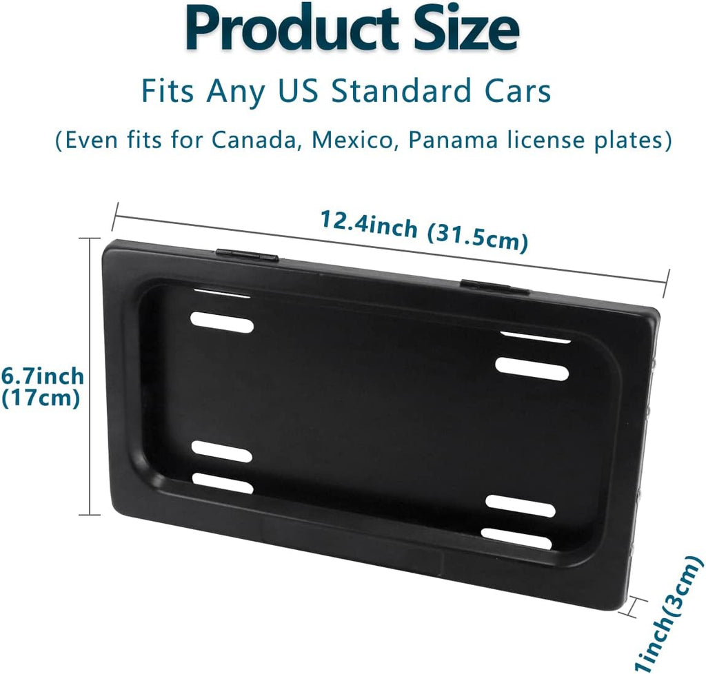Black License Plate Frame Pack of 2 J638